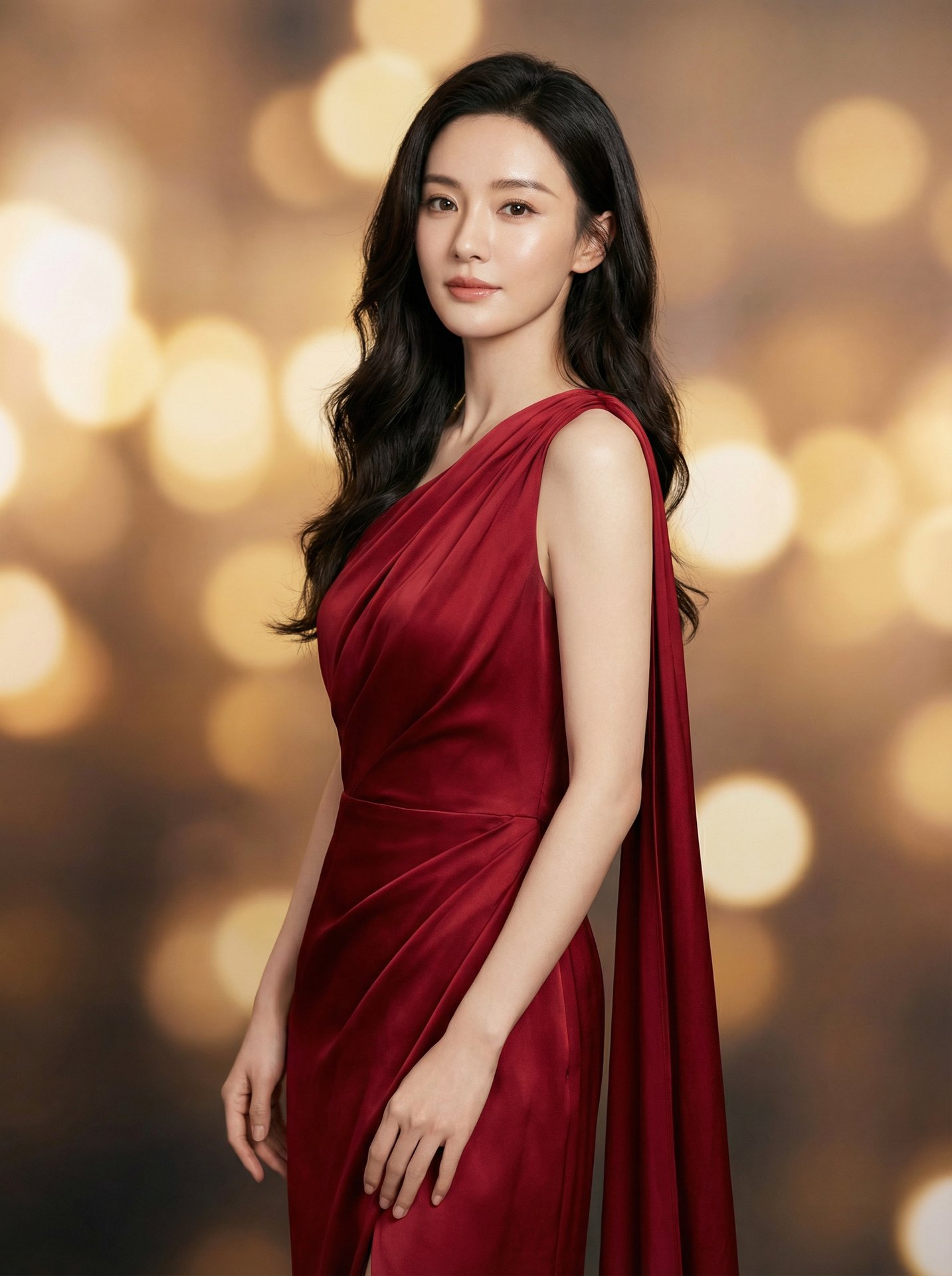 办公桌上视频-红裙女神影视写真视频